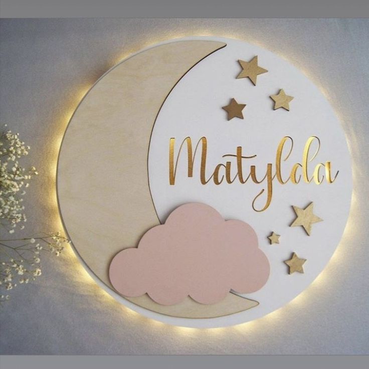 Backlit Celestial Sign