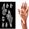 Elegant Floral Vine Henna Stencil Sheet
