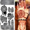 Traditional Mandala And Geometric Henna Stencil